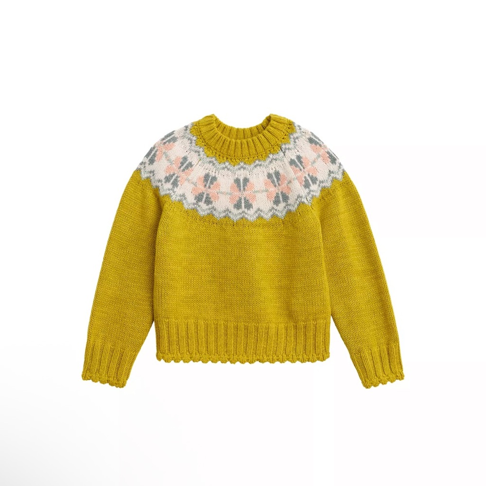 LIMITED EDITION WOOL BLEND GREEK PRINT SWEATER